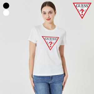 [게스]GUESS (YO2K9405)[에센셜] 여성 오리지널 삼각로고 반팔티셔츠