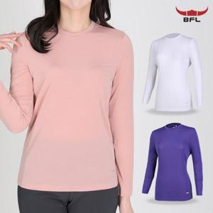 [이지바이]BFL 1+1 썸머퀸 여성 라운드 긴팔 티셔츠(W5OPST08)