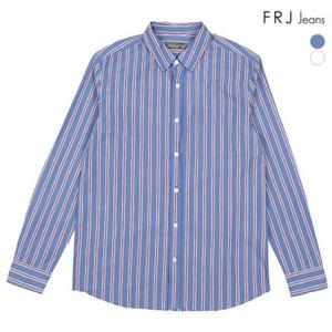 [FRJ]남성  오버핏 코튼 옥스포드 선염 세로ST셔츠 (F91M-SH051A)
