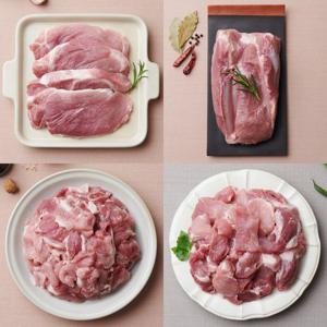 [농협안심한돈][냉장] 국내산 돼지 앞다리살 500g 구이 수육 보쌈 제육 불고기 찌개