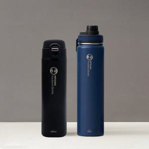 리벤스 트래블 스텐 보틀 텀블러 700ml (네이비) +원터치 보틀 텀블러 500ml (블랙) 1P