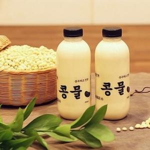 맷돌로 갈아만든 콩국수 백태 콩물 500ml 4병