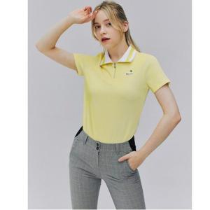 [엘르골프]여성 에리변형 폴로 반팔 티셔츠 6I45403 라이트옐로우,핑크04