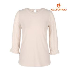 [올포유][올포유] 여성 소매 쉬폰 블라우스형 티셔츠 ALTRL3121-509