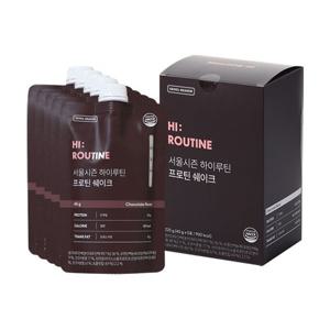 서울시즌 다이어트 단백질 쉐이크 하이루틴 프로틴 음료 헬스 보충제 초코맛 1포 45g 5개입
