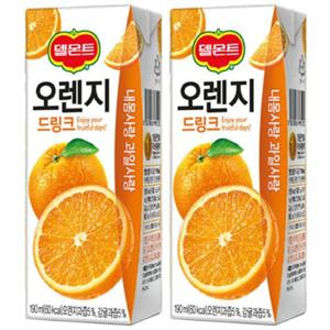 [델몬트]드링크팩 오렌지 190ml x 32팩 주스