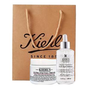 [Kiehls] 키엘 울트라 훼이셜 크림 125ml 1개 + 투명에센스 100ml 1개 + 전용 쇼핑백 포함