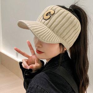 겨울 골프 스포츠 썬캡 여성 패션 방한 기모 모자