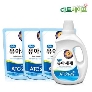 아토세이프 아기섬유유연제SET (2L 1개 + 1.3L 3개)/아기세제/유아섬유유연제/아기사용가능/아기유연제