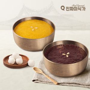 [진짜미식가] 옛날 팥죽과 호박죽 세트 (팥죽5+호박죽6+옹심이1)