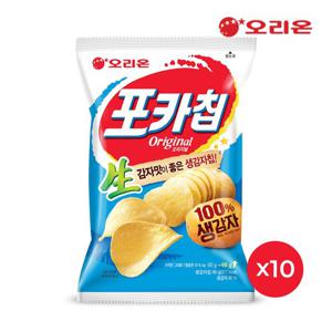 [100%국산햇감자] [오리온] 포카칩 오리지널(66g) x 10개