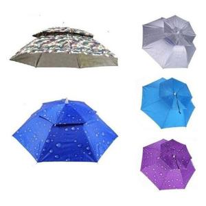 [에이치에스라이프]양산 우산 양우산 우양산 자외선 UV 차단 휴대용 2단 머리에쓰는 모자 낚시 햇빛가리..