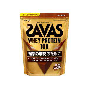 SAVAS 단백질 웨이프로틴100 리치쇼콜라맛 980g