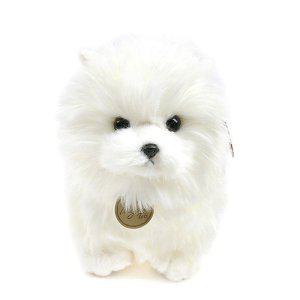 포메 강아지 인형 비숑 봉제 작은 흰색 개 푸들 하얀색 애착 미니 리얼