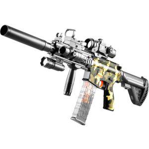 전기 반복 소프트 총알 총 M416 장난감 포수 자체 통합 총알 어린 소년 손 작은 총 기계 어린이 시뮬레이션
