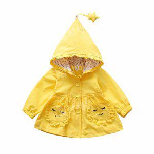 노란색 노랑 후드 아기 바람막이 자켓 봄 가을 얇은 유아 경량 점퍼 ~110 (항공특송)