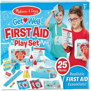 Melissa and Doug Get Well First Aid Kit Play Set,멜리사앤더그 응급처치 병원놀이 세트 (AB-EN-MD30601)