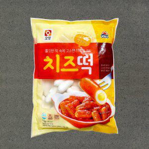 지케이푸드 치즈떡 1kg 쌀떡 떡볶이 사조 오양