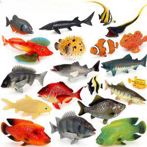 물고기 바다 생물 피규어 해양 동물 모형 미니어처 세트 문어 어류 컬렉션