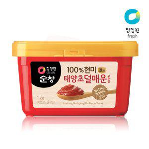 [청정원] 순창 태양초 현미 덜매운고추장 1kg