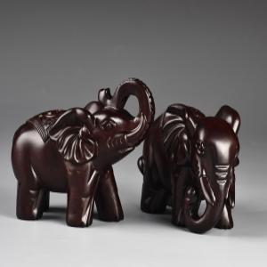 흑단 나무 장식품 목각 인형 선물 소품 코끼리 장식품