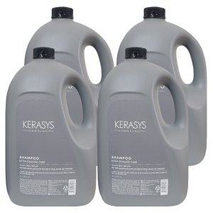 케라시스 엑스트라 데미지케어 대용량 샴푸 4000ml x 4개 리필용 펌프별매