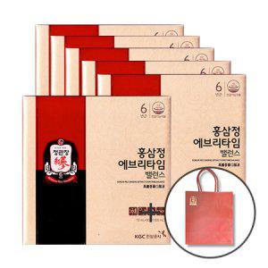 정관장 홍삼정 에브리타임 밸런스 10ml x 30포 (쇼핑백포함) 6박스