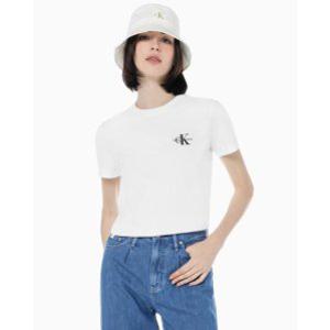 [갤러리아] [캘빈클라인 진]여성 레귤러핏 스몰 모노그램 로고 반팔 티셔츠 (J218883YAF)