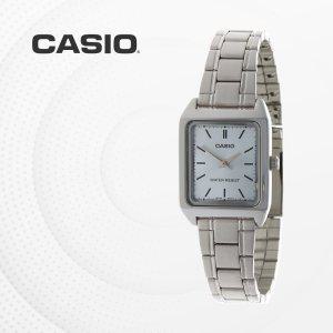 카시오 CASIO LTP-V007D-2E 메탈밴드 여성 손목시계