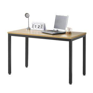보브 1200x750 블랙 네츄럴 철제 책상 4인 식탁 업소용 카페 테이블