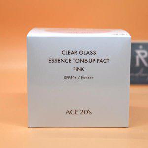 AGE20s 클리어 글래스 에센스 톤업 팩트 핑크 (본품12.5g+리필12.5g 증정)
