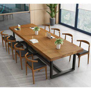 우드슬랩 회의 테이블 통원목 대형 식탁 스터디 카페 상품