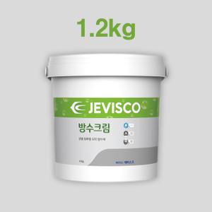 제비스코 방수크림 1.2kg 균열 수분침투 방지 도막 방수재 페인트