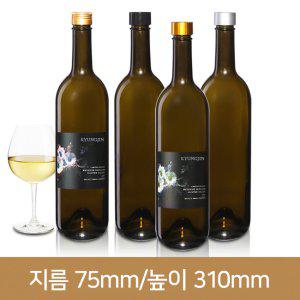 [유리병]와인750ml 엔틱갈색스크류(A) 24개