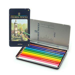 문화 일반색연필 12색 유성색연필 1세트
