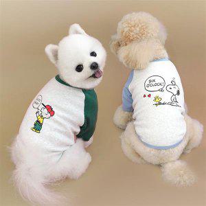 패리스독 피너츠 스누피 토크 티셔츠 2colors S-3XL 강아지옷 애견의류 강아지명품옷