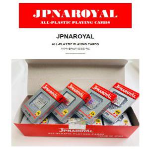 JPNAROYAL 로얄 트럼프카드 브릿지사이즈 플라스틱 플레잉카드 12개(1박스)