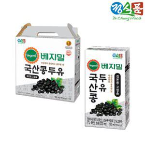 베지밀 국산콩 검은콩 고칼슘 두유 190mlx16팩
