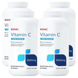 GNC 비타민C 1000mg 타임릴리즈 360정 x 4