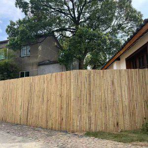 대나무 울타리 휀스 나무 가림막 테라스 담장 가드 가드닝 가드레일 야외 화단 벽