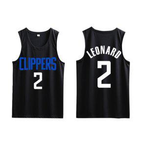 NBA 클리퍼스 나시 티셔츠 민소매 농구 유니폼 저지 레너드 폴조지 농구복 운동복