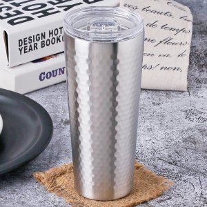 스텐 텀블러 뚜껑포함 510ml 실버 카페 이중 커피 맥주 보온 보냉 컵