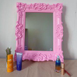 인테리어거울 엔틱 화장대 거울 벽 현관 벽걸이 욕실거울 핑크 골드