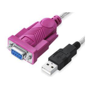 USB to RS232(암) 1.5m 시리얼 9핀 WIN10 지원-핑크