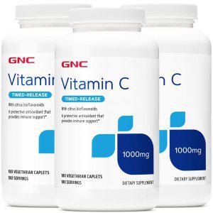 GNC 비타민C 1000mg 180정 25mg x 3 (총3개)