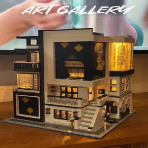 DIY 카페 조립 하우스 만들기 미니어처 생일 선물 디피 장식 집 미술관 스트리트 뷰