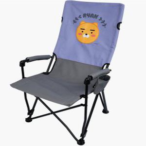 카카오프렌즈 라이언 피크닉체어 블루 접이식 경량 캠핑 의자