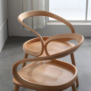 원목 식탁 의자 나무 등받이 북유럽 둥근 체어 인테리어 다이닝 디자인 책상