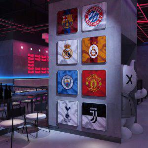 축구 클럽 바르샤 맨시티 레알 토트넘 카페  바 장식 벽 액자 스티커 그림 축구 팀 엠블럽