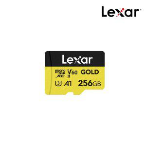 [렉사] 렉사 메모리 카드 V60 4K 고프로 DJI 매빅 드론 액션캠 전용 마이크로 SD Gold 256GB UHS-II